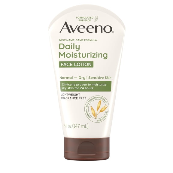 Aveeno Daily Moisturizing Face Lotion with Oat for Dry Skin, 5 fl oz