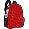 thumbnail image 3 of SKQIT Sac à Dos Transparent à Paillettes Rouges, Sac à Dos Transparent en PVC Robuste pour Hommes Femmes Travail Universitaire Voyage, 3 of 8