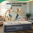 thumbnail image 6 of Ophanie Twin Air Mattress, 18-Inch Elevated Inflatable Bed with Built-in Pump, Puncture-Resistant, Quick Inflation/Deflation, Portable for camping & Guests, Dark Gray, 6 of 8