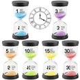 thumbnail image 1 of Colourful Hourglass Set With 6 Colours Hourglass Set 1 Min/3 Min/5 Min/10 Min/15 Min/30 Minutes Decoration Timer, Timer, Glass, Timer -gsl, 1 of 5