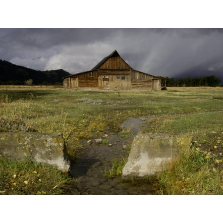 Old Barn in Antelope Flats, Grand Teton National Park, Wyoming, USA Print Wall Art By Rolf