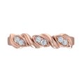 thumbnail image 3 of 1/10 Carat Diamond Wedding Band Ring in 14K Rose Gold(Ring Size 9.75) (I1-I2 Clarity), 3 of 5