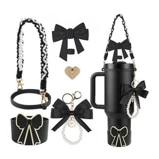 15-Piece Bling Accessory Kit For Stanley Cups – Straw Covers, Stickers, Handle Strap & More