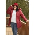 thumbnail image 3 of Plus Size Vegan Fur Double-sided Cotton Twill Parka & Puffer Jacket, 3 of 5