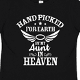 thumbnail image 4 of Inktastic Handpicked for Earth by My Aunt in Heaven with Angel Wings Boys or Girls Toddler T-Shirt, 4 of 5