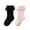 Black,Pink, variant on Dweltoz 2 pairs Girls Ruffle Socks Toddler Lace Frilly Dress Socks with Big Ruffles Cute Princess Style Cotton Crew Socks for Little Kids Girls 0-10 Years