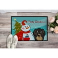 thumbnail image 2 of Caroline's Treasures BB1833MAT Snowman with Longhair Black and Tan Dachshund Door Mat, Indoor Rug or Outdoor Welcome Mat, 2 of 2