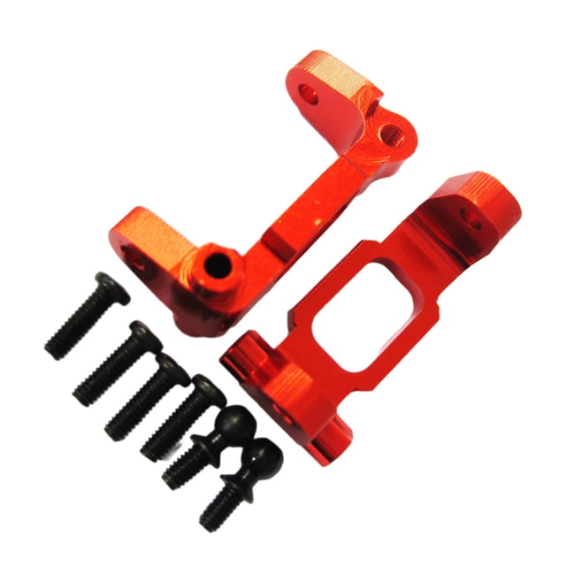 Xingzhi Aluminum Alloy Front Hub Carrier L/R For RC 1/18 Hobbico Dromida Materials Aluminum Alloy Front Hub Carrier L/R For RC Red 1Set