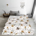 thumbnail image 5 of Sikiie Bees And Flowers Ultra-Soft Micro flannel Blanket Luxury All Seasons Warm Blanket for Bedding Sofa and Travel (4 sizes)-60"x50", 5 of 7
