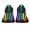 thumbnail image 3 of Unisex Rainbow Sneakers, LGBT Shoes for Men Women Lightweight Breathable Running Shoes Black Size 9.5, 3 of 7