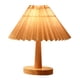 thumbnail image 1 of Lámpara de noche de madera retro con pantalla para mesita de noche, decoración de luz nocturna Atenuación táctil, 1 of 9