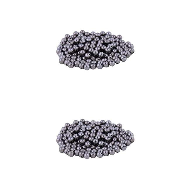 Matsuzay Cuentas espaciadoras de 200 piezas, bolas sueltas lisas sin costuras, fabricación de collares apilables, accesorios DIY, suministros para Type3 NO3 Matsuzay CBP439252