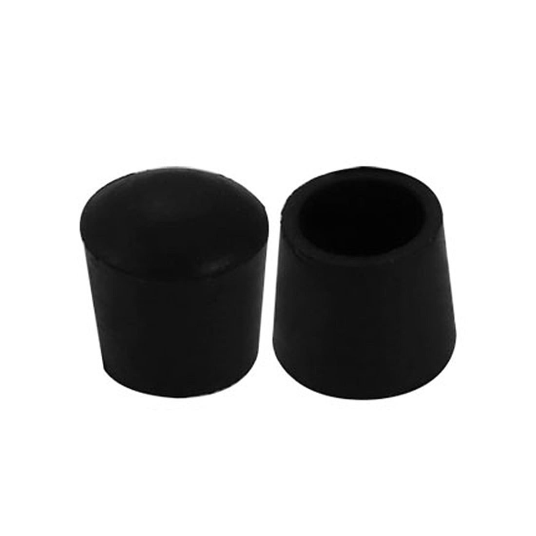 Rubber Furniture Caps 25mm Inner Diameter Round Table Chair Legs Covers 20Pcs 