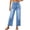 Dark Blue, variant on Women’s High Waisted Cropped Wide Leg Jeans Button Zip Straight Leg Denim Pants Y2K Vintage Casual Baggy Boyfriend Trousers with Pockets Blue