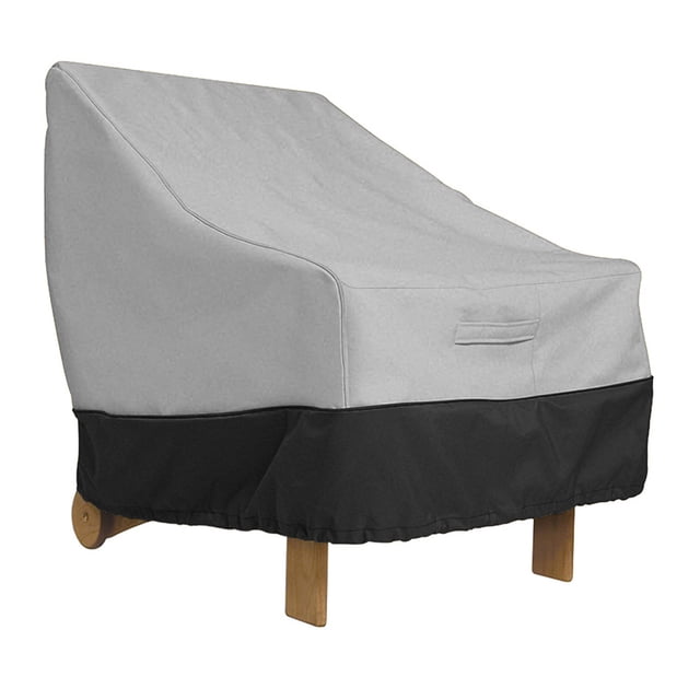 Cateissary Protector de sofá para silla Anti-UV para exteriores, cubiertas impermeables para muebles, cubiertas para lluvia, nieve, polvo, a Jardín y Patio Gris 96.5x89x79cm