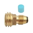 thumbnail image 3 of El adaptador del tanque convierte el adaptador de manguera de latón Parrillas de gas duraderas Fácil instalación Indicador de nivel Apriete Universal 33mm x 52mm, 3 of 8