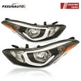 thumbnail image 6 of HOUGEET Driver Headlights, Fit for 2014-2016 Hyundai Elantra Sedan Headlight Assembly LED Housing, 6 of 8