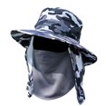 thumbnail image 4 of Sombrero tipo cubo para el sol, de secado rápido, con protección solar y solapa desmontable para el cuello y la cara. Azul Multi, 4 of 8