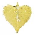 thumbnail image 3 of Real Leaf PENDANT with Chain COTTONWOOD Dipped in 24K Yellow Gold Necklace, 3 of 5
