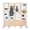 Natural, variant on Room Divider Freestanding Gridwall, 4 Panel Folding Display Board Organizer with Base Feet, Decorative Wooden Frame Wire Grid Screens for Craft Shows Events Retail (White, 5.5'×6')
