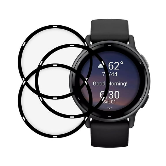 KIQ 3 Pack Regular Tempered Glass Screen Protector for Garmin Vivoactive 5(42mm)