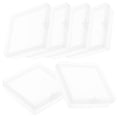 thumbnail image 4 of KAKOWELY tiny plastic boxes 6pcs Small Clear Plastic Beads Storage Containers Box With Hinged Lid For Storage Of Small Items Crafts Jewelry Hardware 2.16x2.16x0.59in, 4 of 5