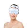 thumbnail image 4 of MasteelfCA 1 Ensemble/3 Pcs Masque pour les Yeux en Soie Artificielle Ensemble Cadeau avec Bandeau et Sac, 4 of 8