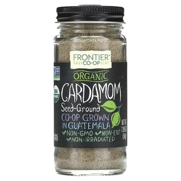 Frontier Co-op, Organic Cardamom Seed, Ground, 2.08 oz Pack of 3