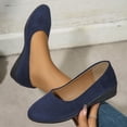 thumbnail image 6 of Blue Ladies Solid Color Versatile Bow Low-Cut Wedge Shoes For Spring Summer Casual Fashion Comfort Wear, 6 of 9