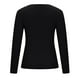 thumbnail image 4 of Puntoco Suéter De Mujer Con Cuello En V Botón De Manga Larga Suéter De Punto Camisa De Fondo Tops Blusa Liquidación De Navidad Puntoco Puntoco-3739, 4 of 7