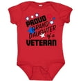 thumbnail image 3 of Inktastic Proud Granddaughter of a Veteran Veterans Day Girls Baby Bodysuit, 3 of 5