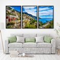 thumbnail image 2 of IDEA4WALL 3 Piece Framed Canvas Wall Art for Living Room, Bedroom Italy City Landscape Canvas Prints for Modern Home Decoration Ready to Hang, 2 of 4