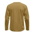 thumbnail image 6 of WTOBBY Men's Round Neck Raglan Long Sleeve T-Shirt Top Casual Everyday Shirt for Men in Comfortable Lightweight Design,Brown L, 6 of 6