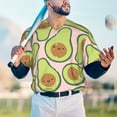 thumbnail image 4 of Fotbe Cute Avocado Baseball Jersey Shirt for Men and Women, Casual Short Sleeves Button Down T-Shirt-Small, 4 of 9