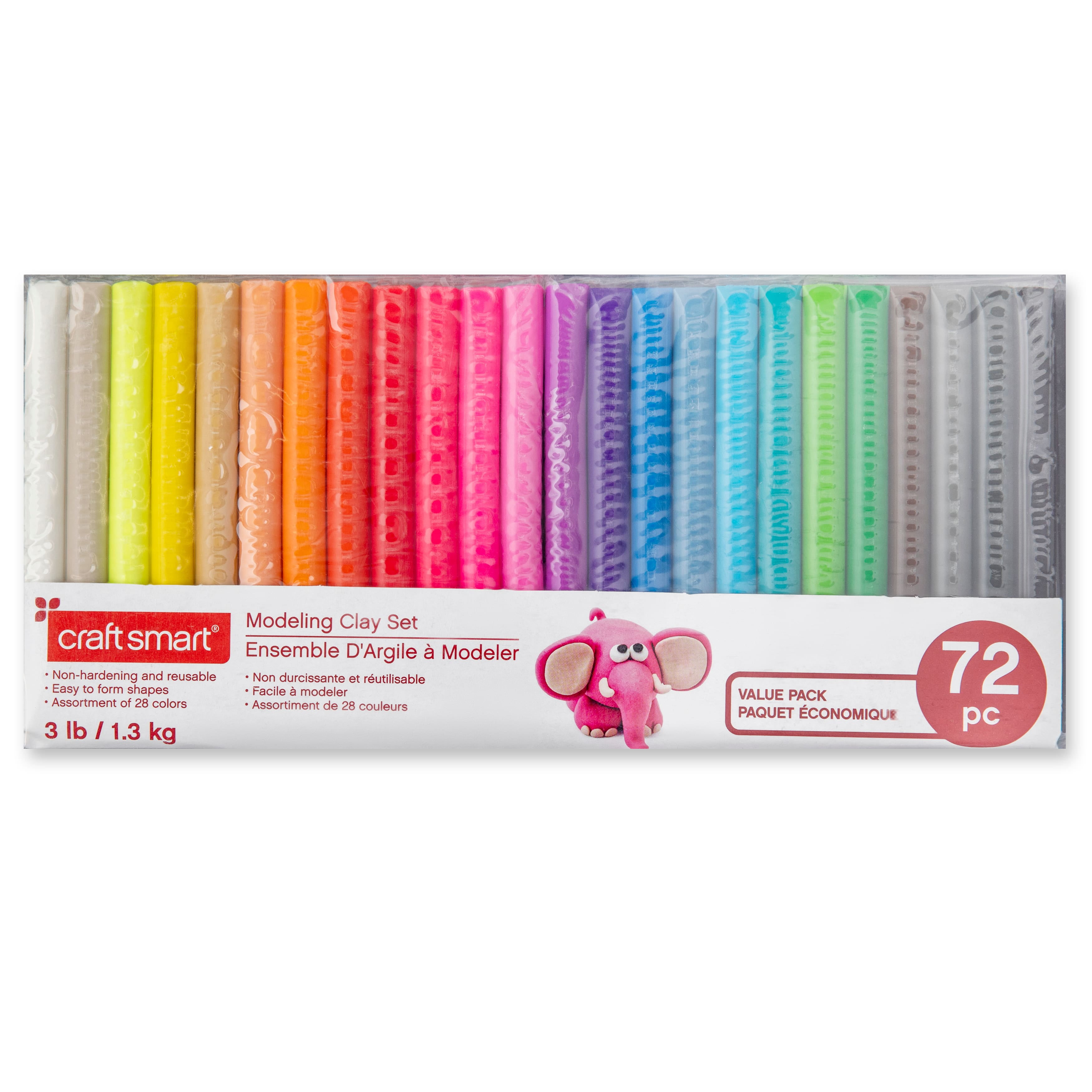 6 Packs: 12 ct. (72 total) Bright Colors Oven Bake Clay by Craft Smart®