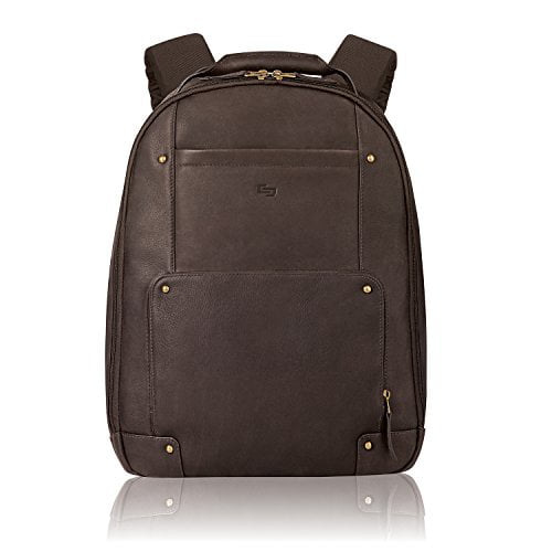 Solo Reade Vintage Leather Backpack. Fully Padded 15.6-Inch Laptop  Compartment. MenS Or WomenS Backpack for Travel Office Bag, School Bag -  Espresso