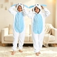 thumbnail image 4 of Boys Girls Rabbit Animal Onesie Hooded Full Zip Plush Jumpsuit with Ears & Tail Casual Sizes,18-24 Months, 4 of 4