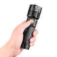 thumbnail image 4 of XHP90 Flashlight Powerful Brightness Rechargeable Torch Telescopic Zoomed Tactical Lumen Switch Lumen Handheld Fishing 1*18650Battery, 4 of 9