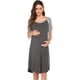 thumbnail image 3 of Camisón 3 en 1 para parto/trabajo/enfermería, bata de hospital de maternidad para mujer/ropa de dormir para lactancia Xemadio LRWJ050-8, 3 of 5