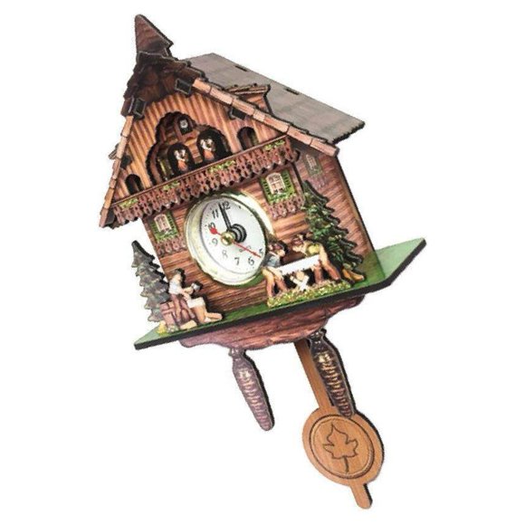 pitrice Antique Cuckoo Wall Clock Clock Vintage Vintage Wooden Clock Home Clock Quarz Decor Excellent Gift I