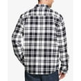 thumbnail image 2 of Weatherproof Vintage Mens Plaid Flannel Shirt Jacket (White, 3 XL), 2 of 4
