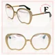 thumbnail image 1 of MIU MIU NOIR 54N Antique Gold Iridescent Mirror Apple Metal Sunglasses SMU54N, 1 of 6