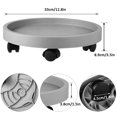 thumbnail image 2 of 3 Pack Plant Caddy with Wheels Rolling Plant Stand with Wheels 13 Inch Plant Dolly Heavy Duty Large Potted Plant Mover with Casters for Indoor and Outdoor, grey, 2 of 7