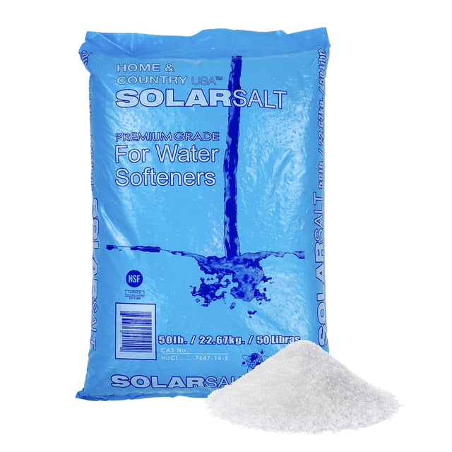Bolsa de sal solar totalmente natural de 22,68 kg para ablandador de agua