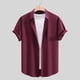 thumbnail image 1 of pstuiky camisetas camisas para hombre, Blusa de manga corta con cuello redondo y empalme irregular para hombre ropa de hombre l, 1 of 4