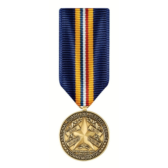 National Guard And Reserve Commemorative Medal Miniature