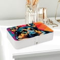 thumbnail image 6 of Shepherd Dog Jewelry Box Organizer Storage Box with Removable Compartment, Portable PU Leather Jewelry Boxes, 6 of 6
