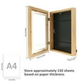 thumbnail image 3 of Kids Art Frame - Kids Art Frames Front Opening - Open Display Picture Frames for Kids Artwork - Smart Stacker Art Project Frame for Art Work With Storage, 3 of 10