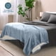thumbnail image 4 of Bare Home Manta de Cama de Felpa Sherpa Mullida y Suave, Reversible, Liviana, Tamaño Matrimonial/queen, Azul Polvoriento, 4 of 6
