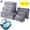 Gray, variant on PULLIMORE Travel Storage Bags Waterproof Mesh Packing Cube Luggage Organizer Pouch (Rose Red)